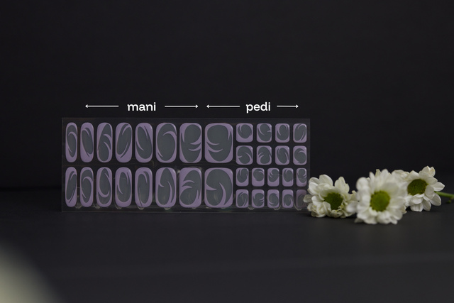 Have It All — purple gel nail wraps from 5 Minute Salon