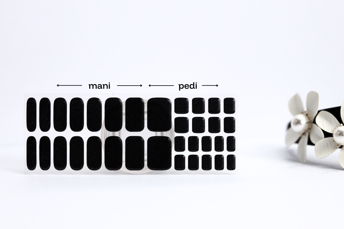 Lady Noire black gel nail wraps — image 2