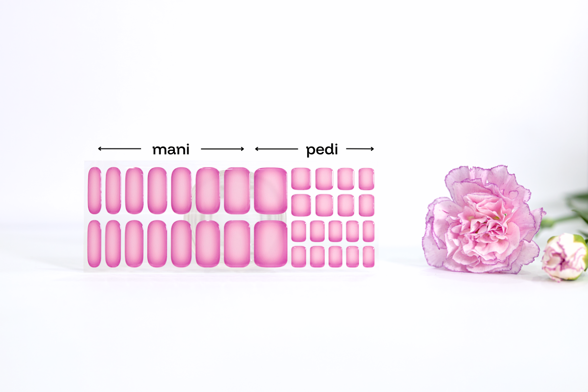 Main Character hot pink gel nail wraps — image 2