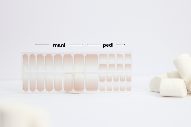 That Girl — nude ombré gel nail wraps from 5 Minute Salon