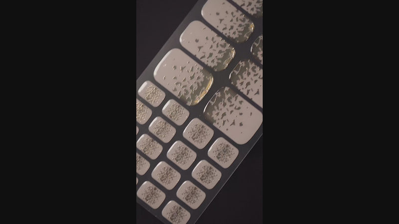 Billionaire Daughter gold & beige gel nail wraps — image 3
