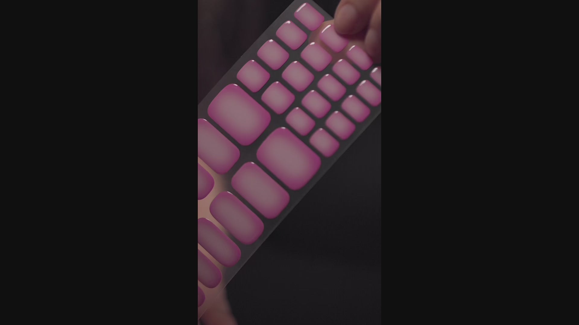 Load video: Main Character hot pink gel nail wraps — image 4
