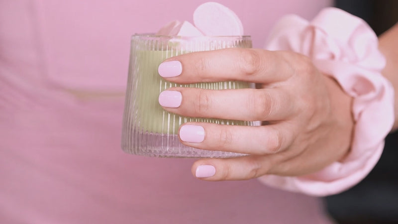 Pilates Princess — nude gel nail wraps from 5 Minute Salon