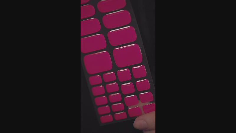 Goal Digger pink & red gel nail wraps — image 3